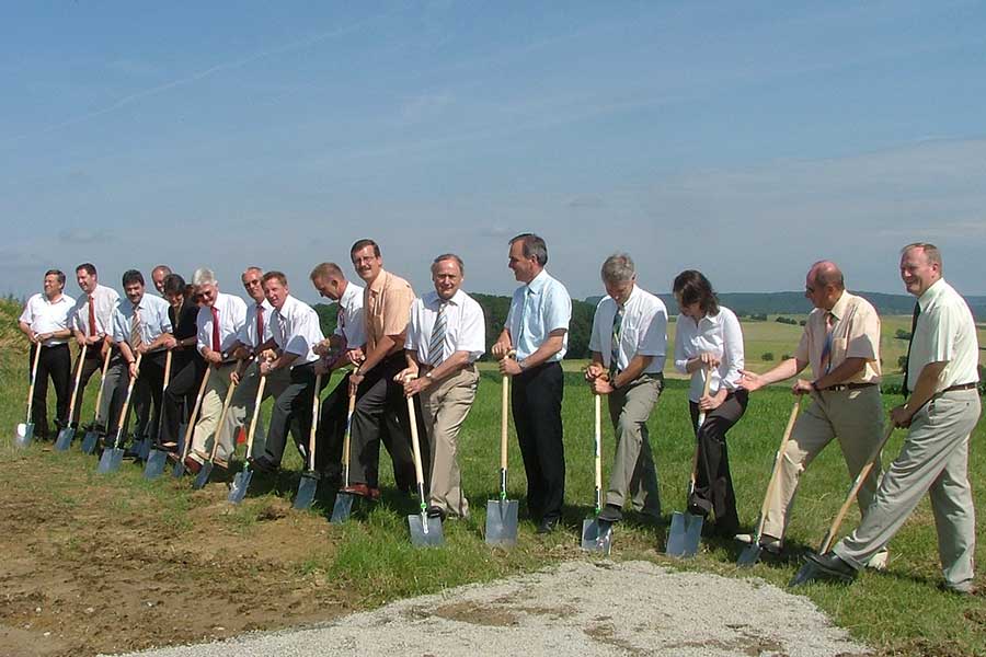 Spatenstich für das erste NOW-Wasserwerk bei Weikersheim-Bronn (2003)