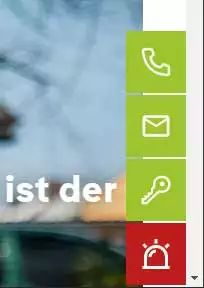 Vier kleine Kacheln auf der rechten Seite der Internetseite von NOW. Drei Kacheln sind hellgrün, eine ist rot. Über die Kacheln können Sie schnell Kontakt mit NOW aufnehmen. Die Kacheln bedeuten: Anrufen, E-Mail schreiben, Mitgliederbereich und Störung melden. Wenn Sie auf die Kacheln klicken, kommen die Kontaktdaten. Vier kleine Kacheln auf der rechten Seite der Internetseite von NOW. Drei Kacheln sind hellgrün, eine ist rot. Über die Kacheln können Sie schnell Kontakt mit NOW aufnehmen. Die Kacheln bedeuten: Anrufen, E-Mail schreiben, Mitgliederbereich und Störung melden. Wenn Sie auf die Kacheln klicken, kommen die Kontaktdaten.